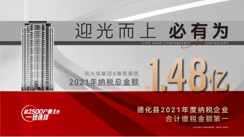 厉害 纳税近1亿,2021年度德化房地产纳税龙头企业是TA