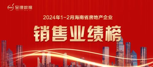 2024年1 2月海南房地产企业销售业绩排行榜